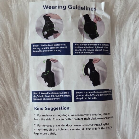 PAWFUN Dog Knee Brace for Torn ACL Adjustable Leg Support for Hip Dysplasia - Picture 11 of 12